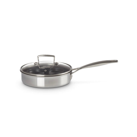 Tigan Sautée Le Creuset 3-shtresor Inoks me Tas Zierje pa Yndyrë 20 cm, 1.5 Litra