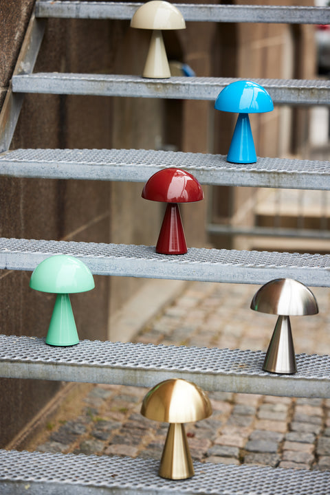 Hübsch Mush Portable Lamp Red