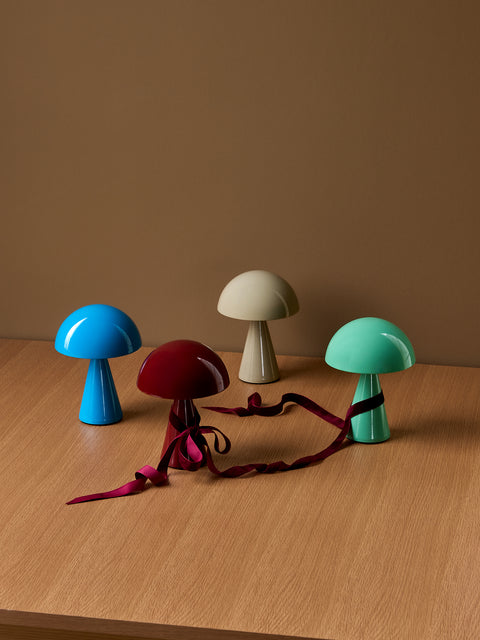 Hübsch Mush Portable Lamp Red