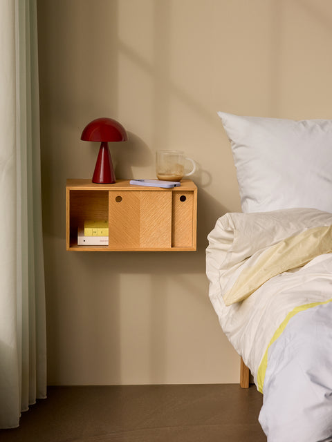 Hübsch Mush Portable Lamp Red