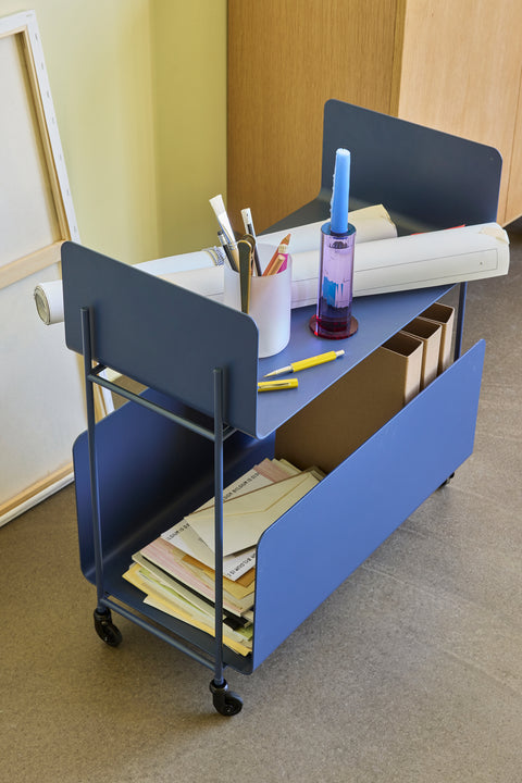 Hübsch Ays Trolley Dark blue