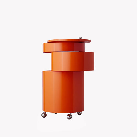 VERPAN Verner Panton Barboy Trolley, Glossy Fresh Orange