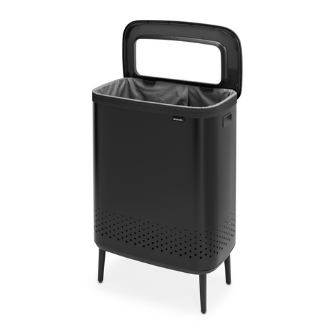 Brabantia Bo Laundry Bin Hi 2 x 45 Litre – Matt Black
