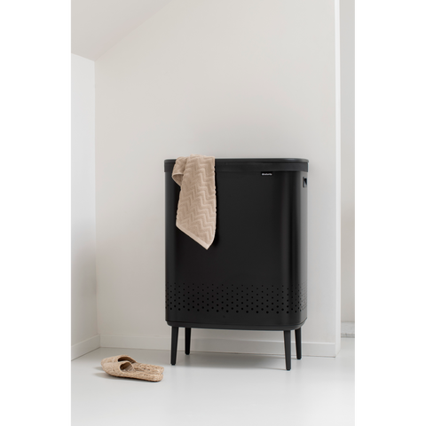 Brabantia Bo Laundry Bin Hi 2 x 45 Litre – Matt Black