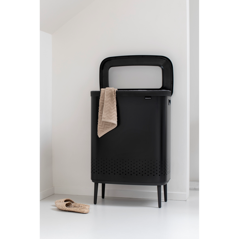 Brabantia Bo Laundry Bin Hi 2 x 45 Litre – Matt Black