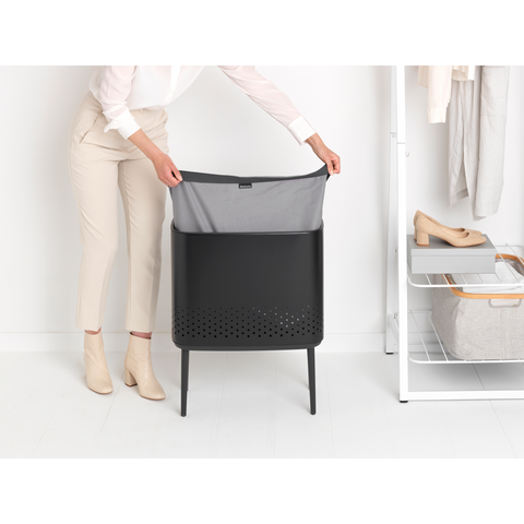 Brabantia Bo Laundry Bin 60 Litre – Matt Black