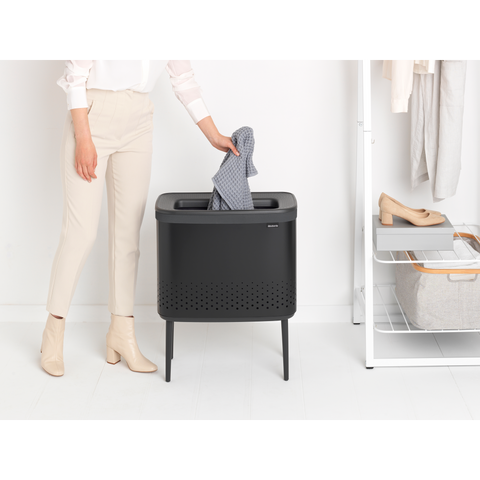 Brabantia Bo Laundry Bin 60 Litre – Matt Black