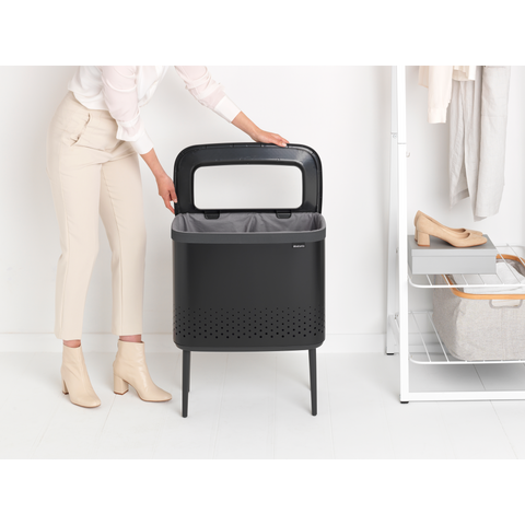 Brabantia Bo Laundry Bin 60 Litre – Matt Black