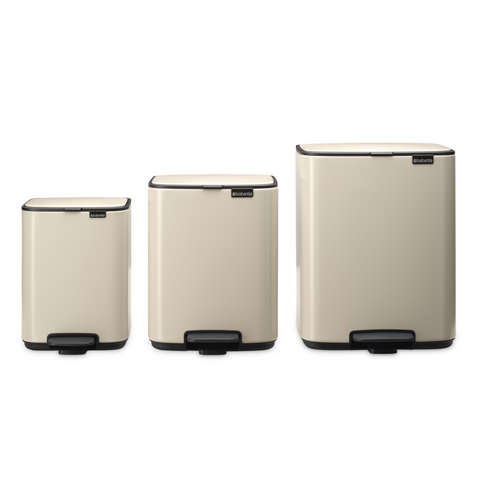 Brabantia Bo Pedal Bin, 12 L - Soft Beige