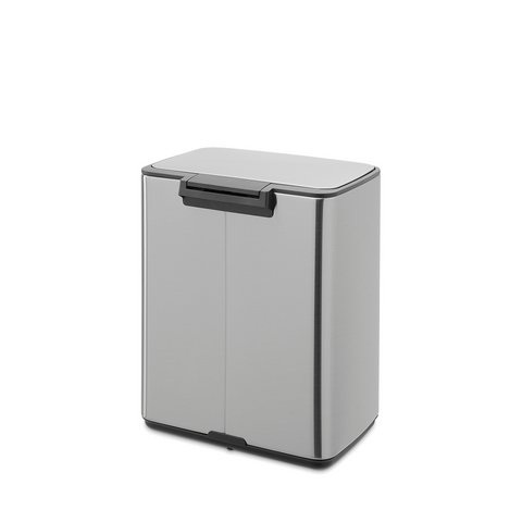Brabantia Bo Pedal Bin, 12 L - Matt Steel Fingerprint Proof