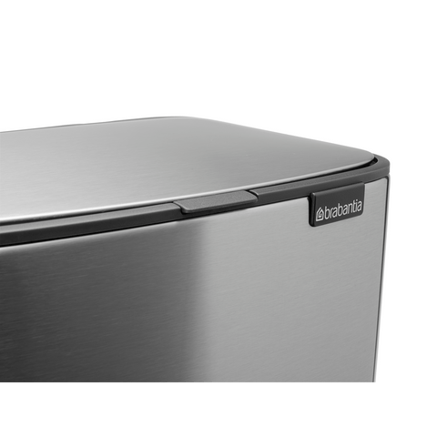 Brabantia Bo Pedal Bin, 12 L - Matt Steel Fingerprint Proof