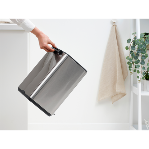 Brabantia Bo Pedal Bin, 12 L - Matt Steel Fingerprint Proof