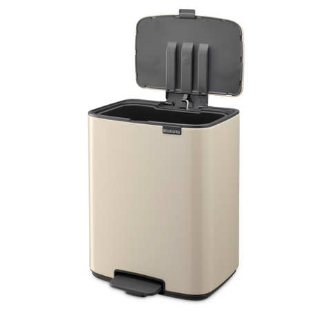 Brabantia Bo Pedal Bin, 12 L - Soft Beige