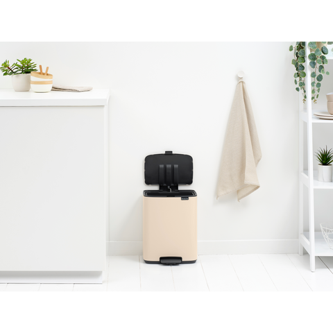 Brabantia Bo Pedal Bin, 12 L - Soft Beige
