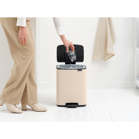 Brabantia Bo Pedal Bin, 12 L - Soft Beige