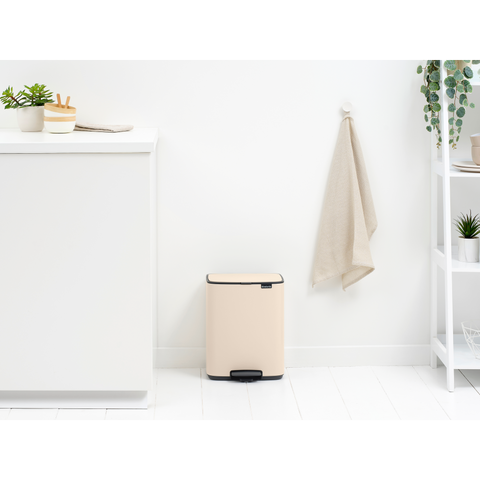 Brabantia Bo Pedal Bin, 12 L - Soft Beige
