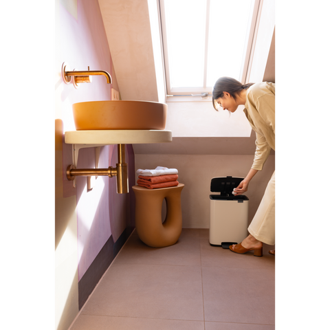 Brabantia Bo Pedal Bin, 12 L - Soft Beige