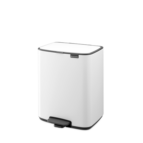 Brabantia Bo Pedal Bin, 12 L - White