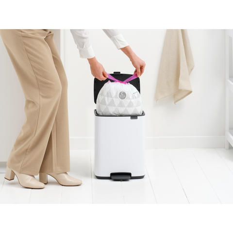 Brabantia Bo Pedal Bin, 12 L - White