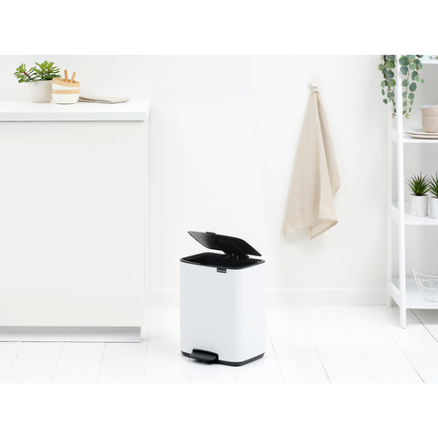 Brabantia Bo Pedal Bin, 12 L - White