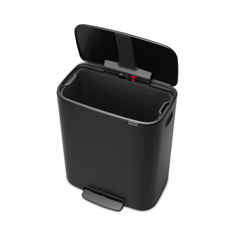 Brabantia Bo Pedal Bin, 60 L - Matt Black