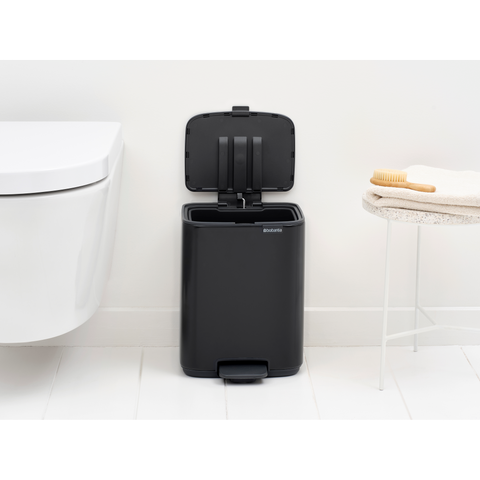 Brabantia Bo Pedal Bin, 7 L - Matt Black