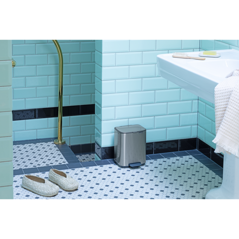 Brabantia Bo Pedal Bin, 7 L - Matt Steel Fingerprint Proof