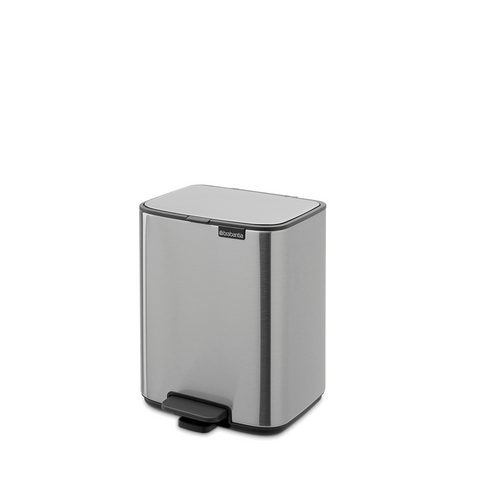 Brabantia Bo Pedal Bin, 7 L - Matt Steel Fingerprint Proof