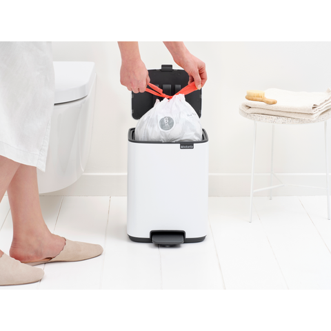 Brabantia Bo Pedal Bin, 7 L - White