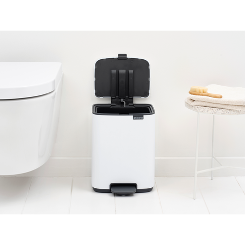 Brabantia Bo Pedal Bin, 7 L - White