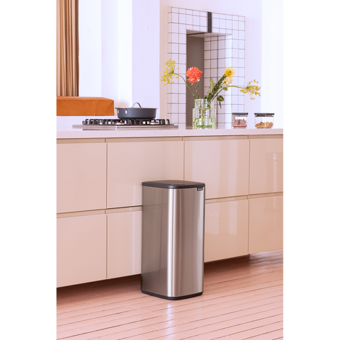 Kosh për plehrash Brabantia Bo Touch 36 litra – Çelik mat, rezistent ndaj gjurmëve të gishtërinjve