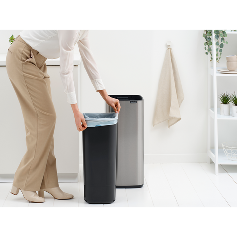 Kosh për plehrash Brabantia Bo Touch 36 litra – Çelik mat, rezistent ndaj gjurmëve të gishtërinjve