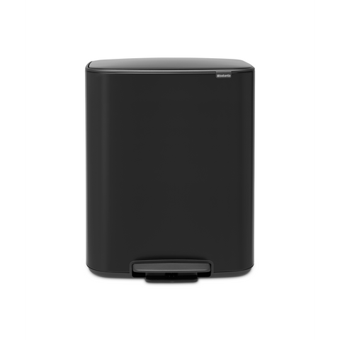 Brabantia Bo Pedal Bin 2 x 30 litre - Matt Black
