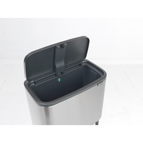 Kosh për plehrash Brabantia Bo Touch 36 litra – Çelik mat, rezistent ndaj gjurmëve të gishtërinjve