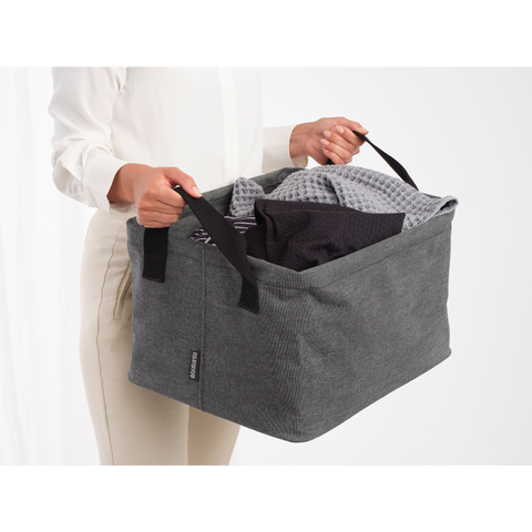 Brabantia Foldable Laundry Basket 35 Litre – Pepper Black