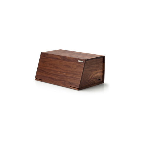 Continenta Walnut Wood Bread Box with Cutting Board Lid