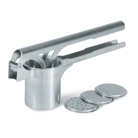 Presë patatesh dhe spaetzle Gefu TRI STAR® me 3 disqe, s/s