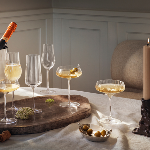Gotë Sky për kokteje nga Georg Jensen, set prej 2 copësh