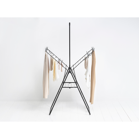 Brabantia HangOn Drying Rack 20 Metres with Rod – Matt Black
