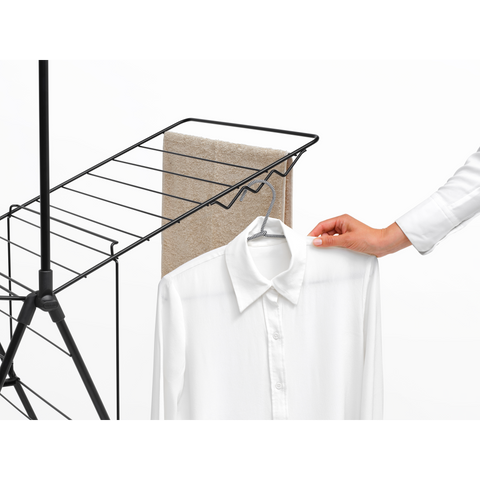 Brabantia HangOn Drying Rack 20 Metres with Rod – Matt Black