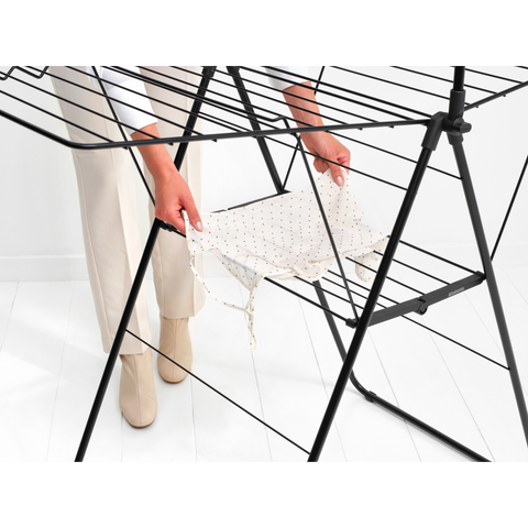 Brabantia HangOn Drying Rack 20 Metres with Rod – Matt Black