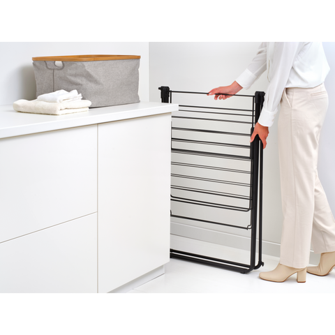 Brabantia HangOn Drying Rack 20 Metres with Rod – Matt Black