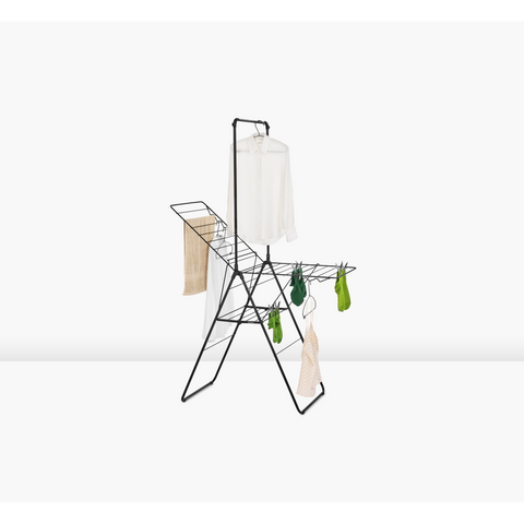 Brabantia HangOn Drying Rack 20 Metres with Rod – Matt Black