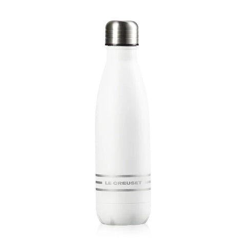 Le Creuset Stainless Steel Hydration Water Bottle 0.5L White