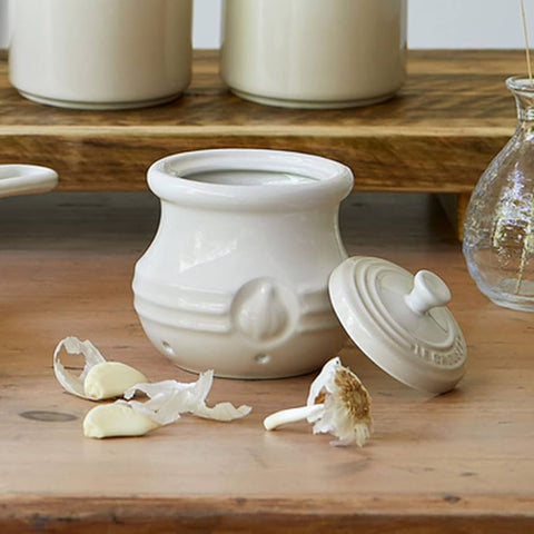 Le Creuset Stoneware Garlic Keeper Meringue