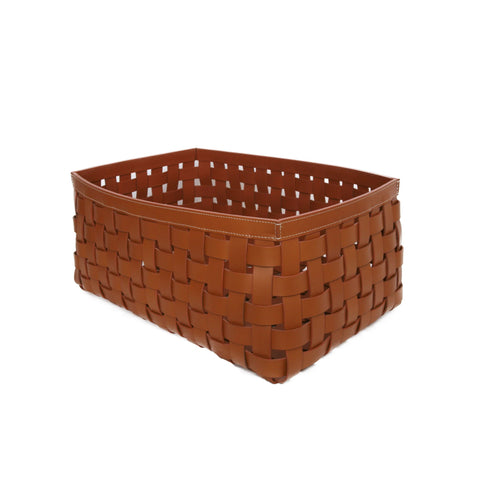 Ørskov Leather Braided Basket