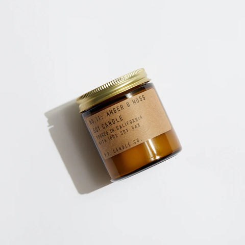 P.F. Candle Co. Amber & Moss - Mini Candle