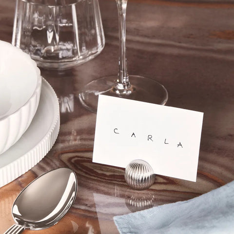 Georg Jensen Bernadotte Table Card Holders (Set of 4)