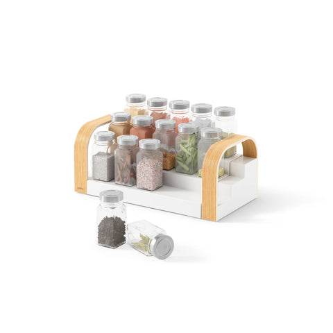 Umbra Bellwood 3-Tier Spice Shelf White-Natural
