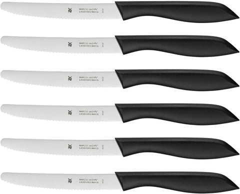 WMF Set of 6 Snack Knives Black